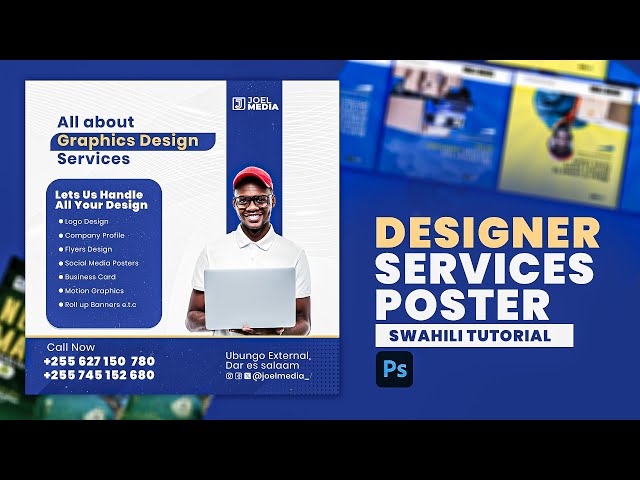 Jinsi ya Kutengeneza Poster ya Kutangaza Huduma Zako za Design!