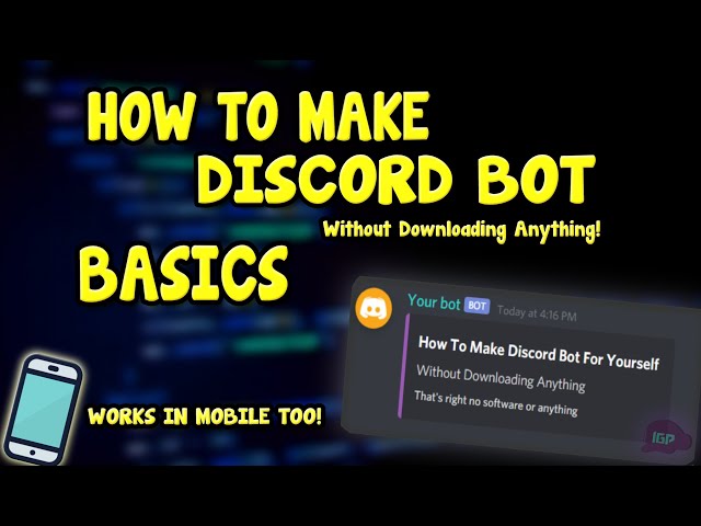 How To Make Discord Bot Without Downloading Anything | Basics - Part 1