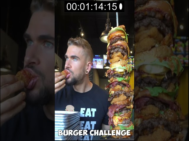 14LB UNBEATEN BURGER CHALLENGE ($300) BIGGEST BURGER CHALLENGE EVER  #foodchallenge #toronto #Burger