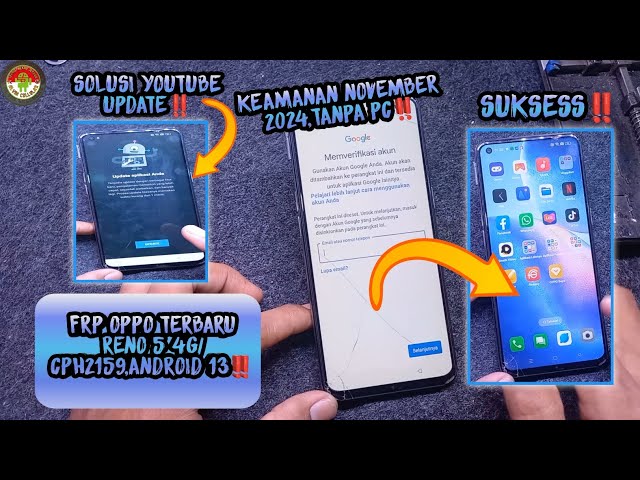 FRP OPPO TERBARU RENO 5 4G/CPH2159,ANDROID 13,KEAMANAN NOVEMBER 2024,TANPA PC‼️