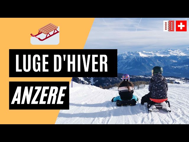 🇨🇭🛷 [LES ROUSSES WINTER SLEDGE RUN] ANZÈRE VALAIS SWITZERLAND