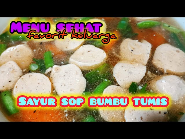 BUMBU NYA DITUMIS SAJA‼️Jadi sayur sop yang sedap dan nikmat