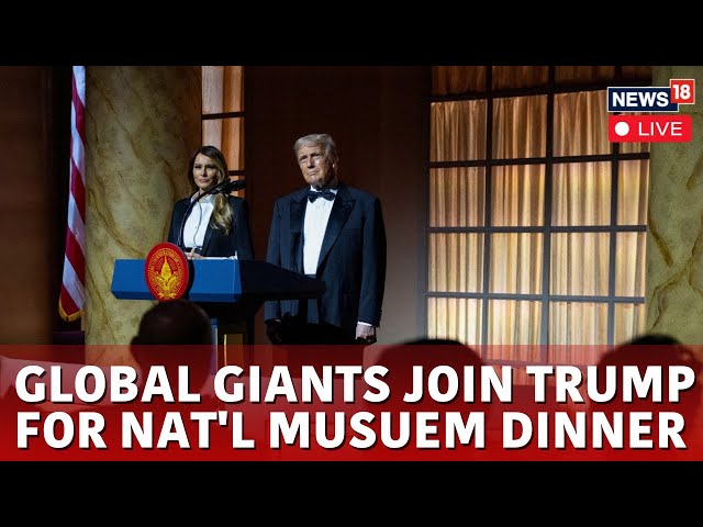 Trump Inauguration Live | Trump Hosts Dinner At National Building Museum | Elon Musk | News18 | N18G