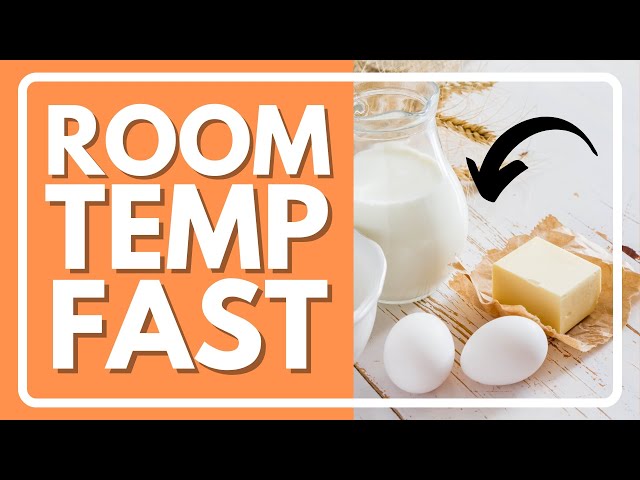 How to Bring Eggs, Milk & Butter to Room Temperature Fast