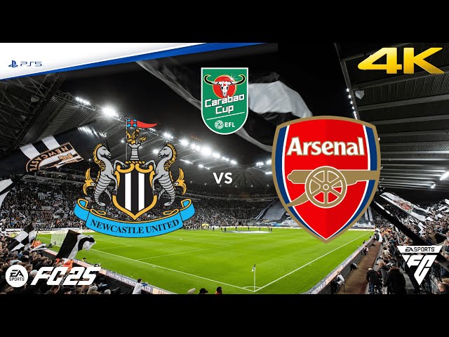 Newcastle vs Arsenal | EFL Cup | EA FC 25 | PS5™ 4K HD