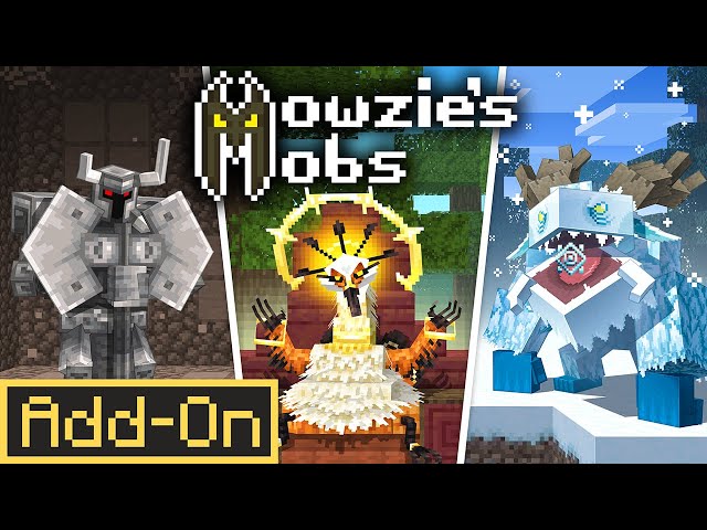 MOWZIE'S MOBS ADDON: Official Minecraft Bedrock Port in-depth review!