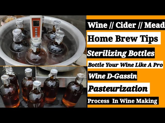 Wine Bottling // sterilization // Pasteurization In Wine Making Process