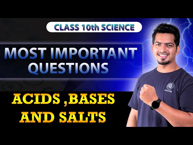 Most Important Questions - Acids, Bases and Salts | Chemistry Class 10 | Akshay Sir