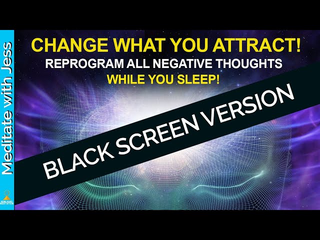 I AM Worthy, Wealthy, Happy. Replace NegativeThinking With Positive Affirmations. Black Sleep Screen