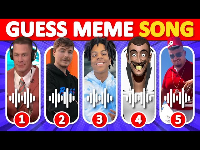 Guess Meme Voice 😮 MrBeast, That One Guy, Wednesday, Skibidi Toilet, Skibibidi Dom Dom