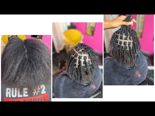 Instant Locs (Straight Relaxed hair)