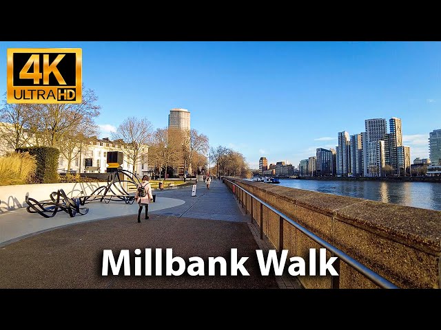 LONDON Millbank Walk | Westminster | Parliament | Big Ben | 4K UHD 3D 360° binaural audio 🎧