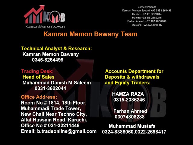 KAMRAN MEMON BAWANY TEAM INTRODUCTION|ACCOUNT DEPARTMENT|TRADING DESK|TECHNICAL & RESEARCH