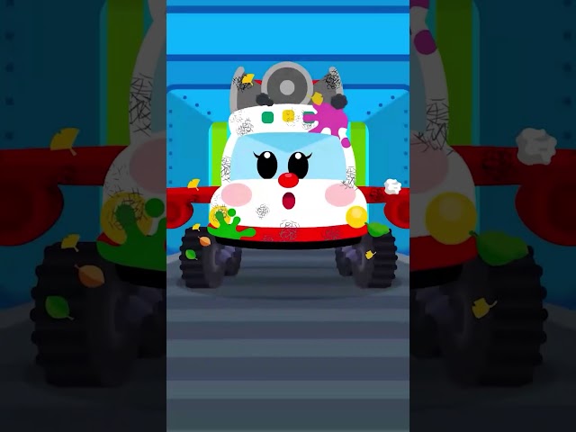 Monster Car Wash Song | Super Giant Vehicles for Kids | #tidikids #babysong #carsong