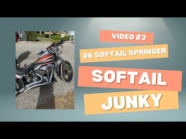 Softail Junky video # 3 06 Springer beginning to reassemble