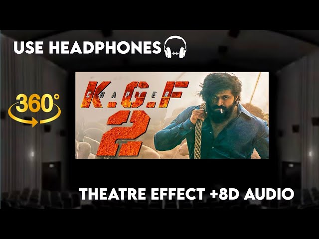 KGF Chapter2 TEASER |Theatre Effect and 8D Audio | 8D| Yash| Sanjay |Srinidhi Shetty|Prashanth Neel