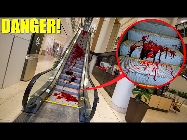 IF YOU SEE BLOOD IN A MALL, CALL FOR HELP AND RUN! (it's not SAFE)