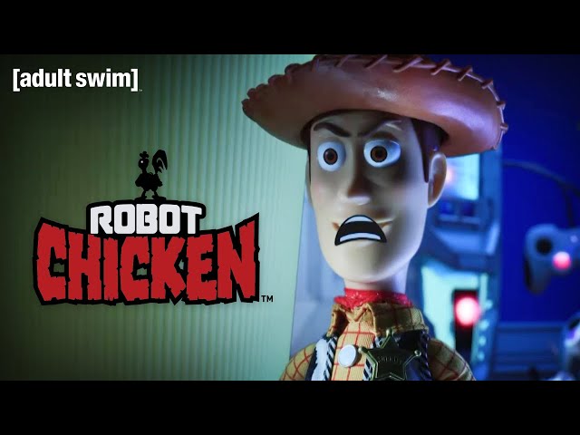 The Toy Story Gang Face Andy's New Toy | Robot Chicken | adult swim