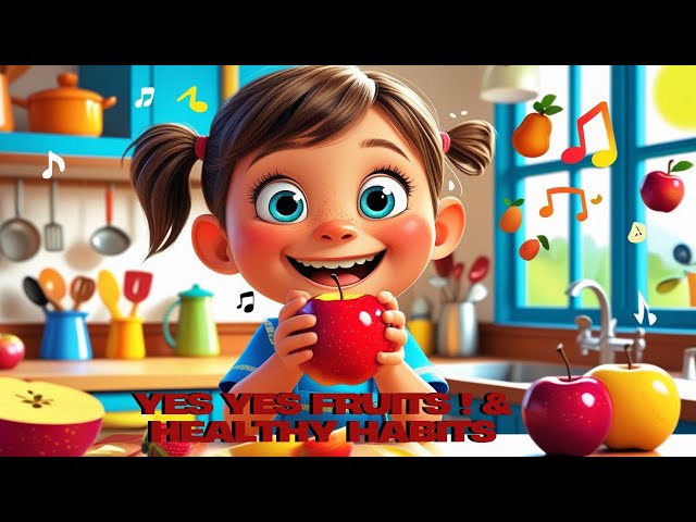 Yes Yes Fruits ! & Healthy Habits kids song kids tv #nurseryrhymes #cartoon #funny #youtubevideo