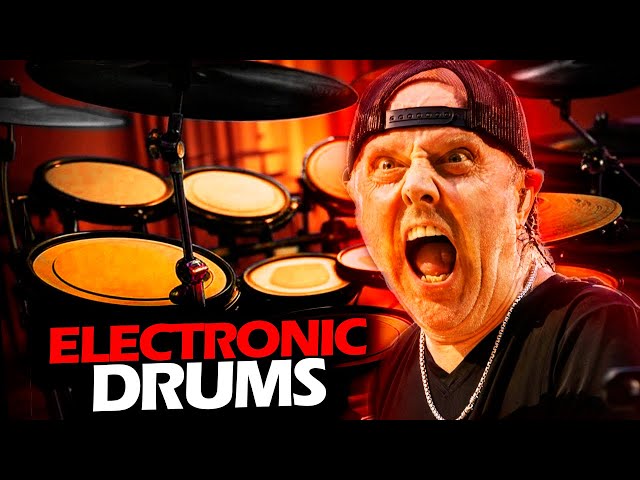 LARS ULRICH PLAYING ELECTRONIC DRUMS FOR THE FIRST TIME  #METALLICA