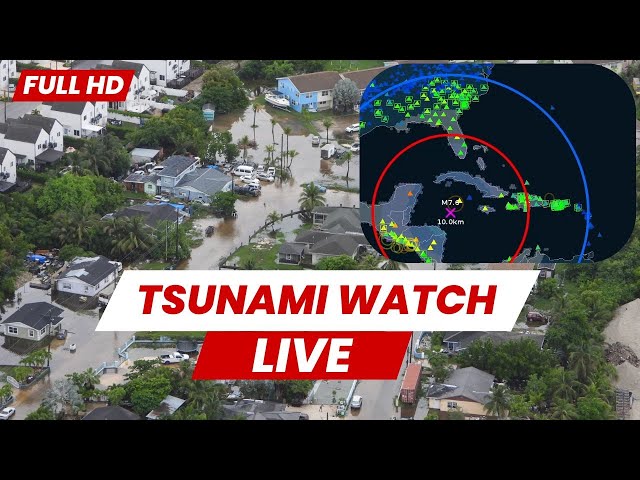 Caribbean tsunami Watch: Real-time HD Camera Feeds from Cayman Islands