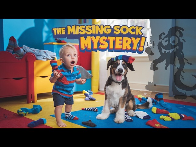 The Missing Sock Mystery!, missing socks like monster? |English cartoon story|