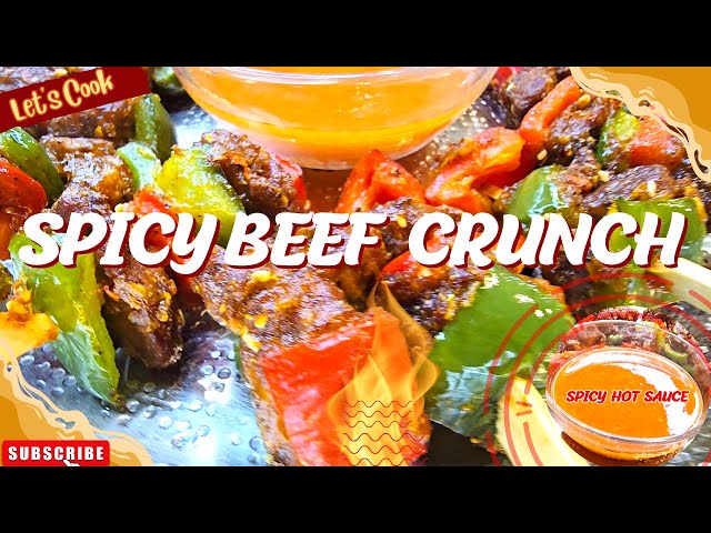 Beef Crunch Style Shashlik | Restaurant Style Original Recipe Beef Shashlik Stick