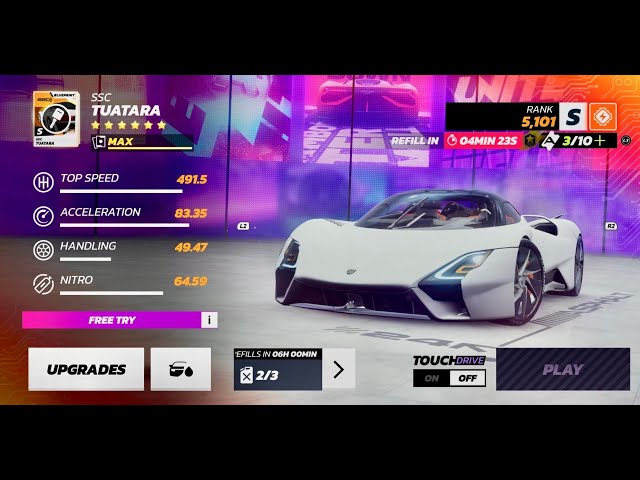 500km/h Speed Run in Asphalt Unite Legends | Fastest Racing Experience! TUATARA Overclock Showcase