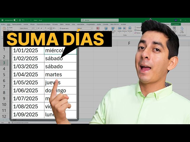 Como sumar Días a una fecha en Excel 🥇 (Bien Explicado)