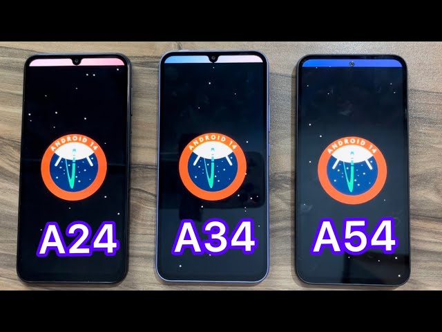 OneUI 6 / Android 14 - Samsung Galaxy A24 vs A34 vs A54