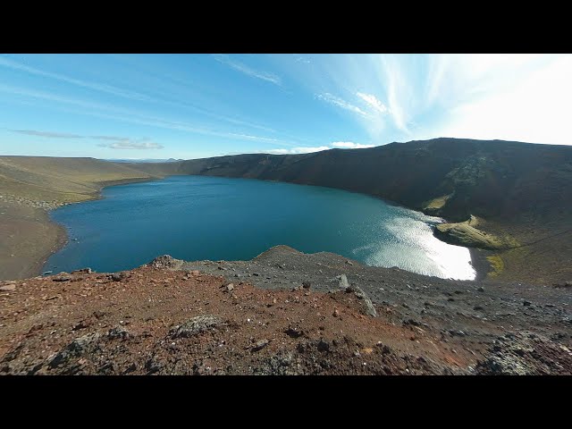 360° Photo - Hnausapollur (Bláhylur) lake - Iceland