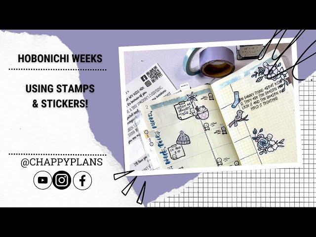 STAMPING IN MY HOBONICHI WEEKS | PLAN WITH ME