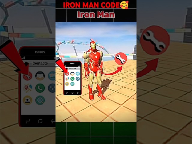 🥰New Iron Man Cheat Code In Indian Bike Driving 3D || #shorts #indianbikesdriving3d #secretcheatcode