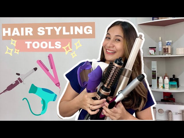 DIFFERENT HAIRSTYLING TOOLS for Blowdry, Straightening, Curling | Lolly Isabel