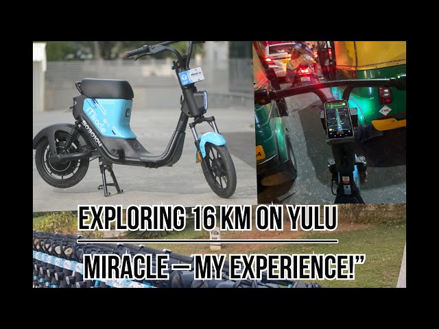 Exploring 16 KM on Yulu Miracle – My Experience!#yulu #vlog #telugu #electricbike