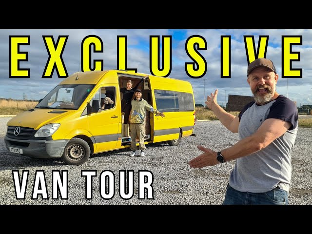 Why We Live in a Van, Self Built Van Tour with Special Guests: Otis & SJ from On Route to Nowhere! 🚐