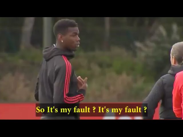 Pogba and Mourinho Argument With Subtitles