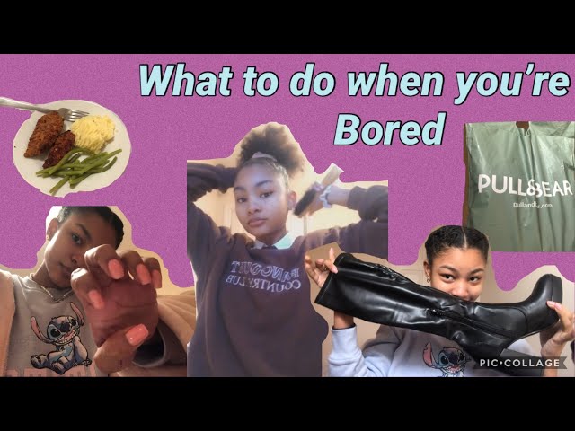 What to do when you’re bored!!💅🏼🛍self care vlog- doing my eyebrows-doing nails