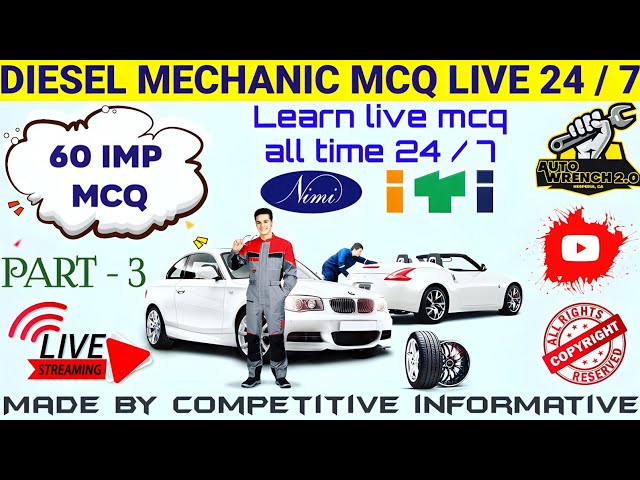 Diesel mechanic important questions | Diesel truck mechanic training | Nimi diesel mechanic mcq