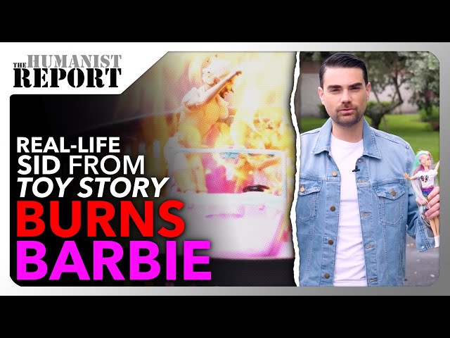 39-Year-Old Ben Shapiro Sets Barbie Dolls on Fire to Protest “Woke” Movie