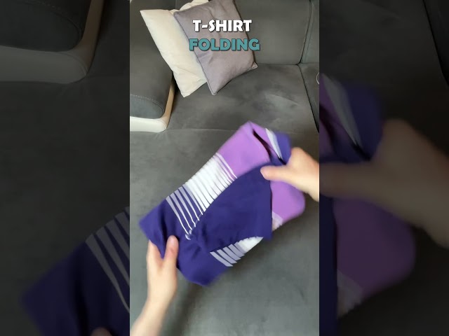 How to fold a T-shirt and Jacket Easily in 2 steps