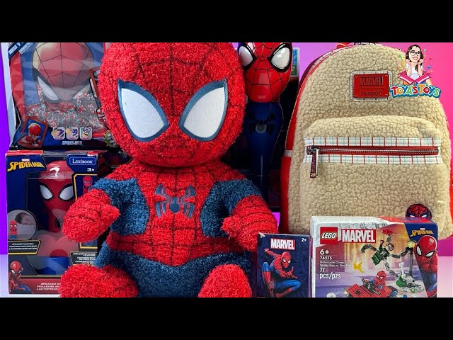 Marvel Spiderman Toy Collection Unboxing Review | Spider-Man Light Up Bubble Wand