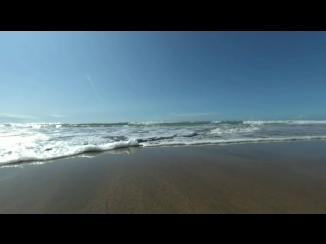 VR180 3D CROOKLETS BEACH WAVES AND ROCK POOLS