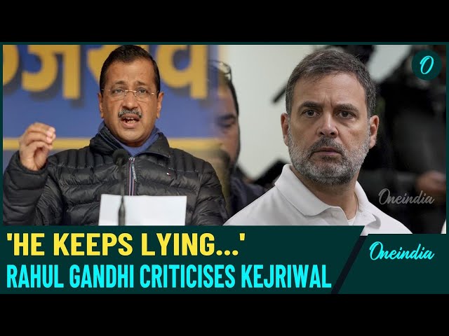 Delhi Elections 2025 | “He Keeps lying…” Rahul Gandhi criticized Arvind Kejriwal | Watch