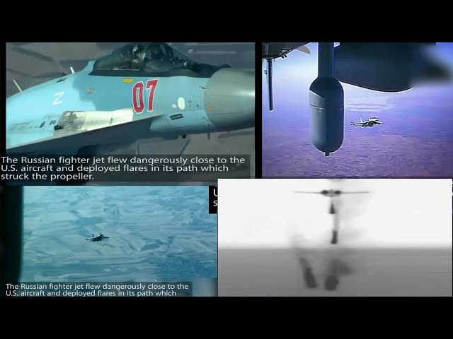 Russian Fighter's Dangerous Encounter with U.S. MQ-9 Over Syria | 23 July 2023