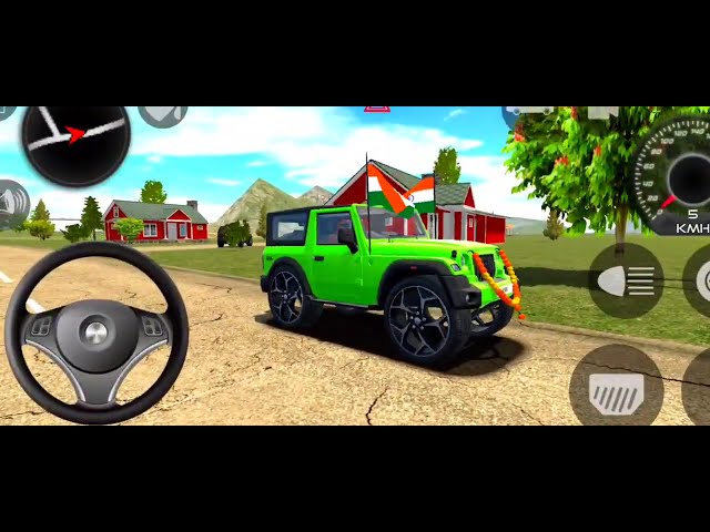 Doller gangster song Modified !! green thar android gaming video viral !! indian cars simulator 3D