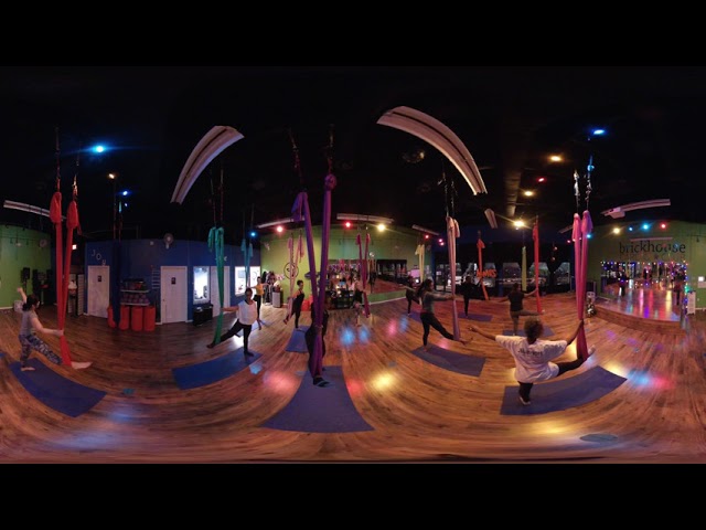 Aerial Yoga Stretching- 360 Degree Video - Brickhouse Cardio Club Ellicott City