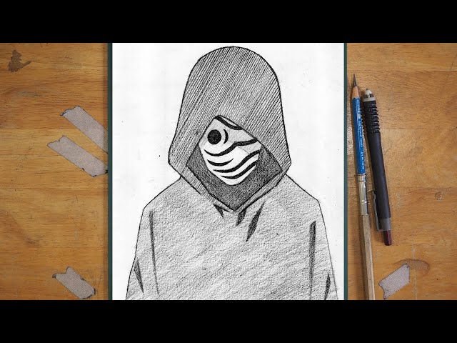 How to Draw Obito Uchiha | Step by Step Tutorial | Beginners Drawing