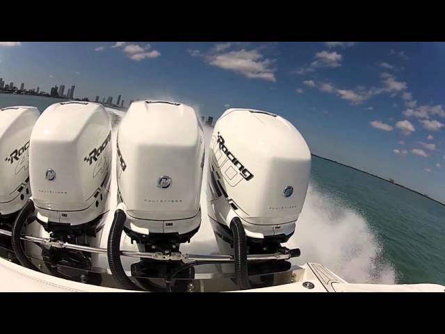 Mercury Racing Verado 400R Outboard Engines running over 90 MPH on Nor-Tech 390