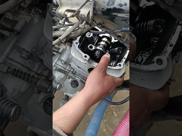 Bajaj v15 half engine opening #bikerepairing #motorcycleengine #bikeengine #shorts